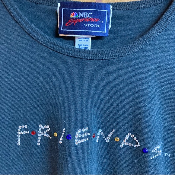 Official Friends Women’s Tee Shirt from NBC Store Colourful Sequence Letters - Picture 4 of 6